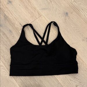 LULULEMON – Black Strappy Back Sports Bra – Size 12